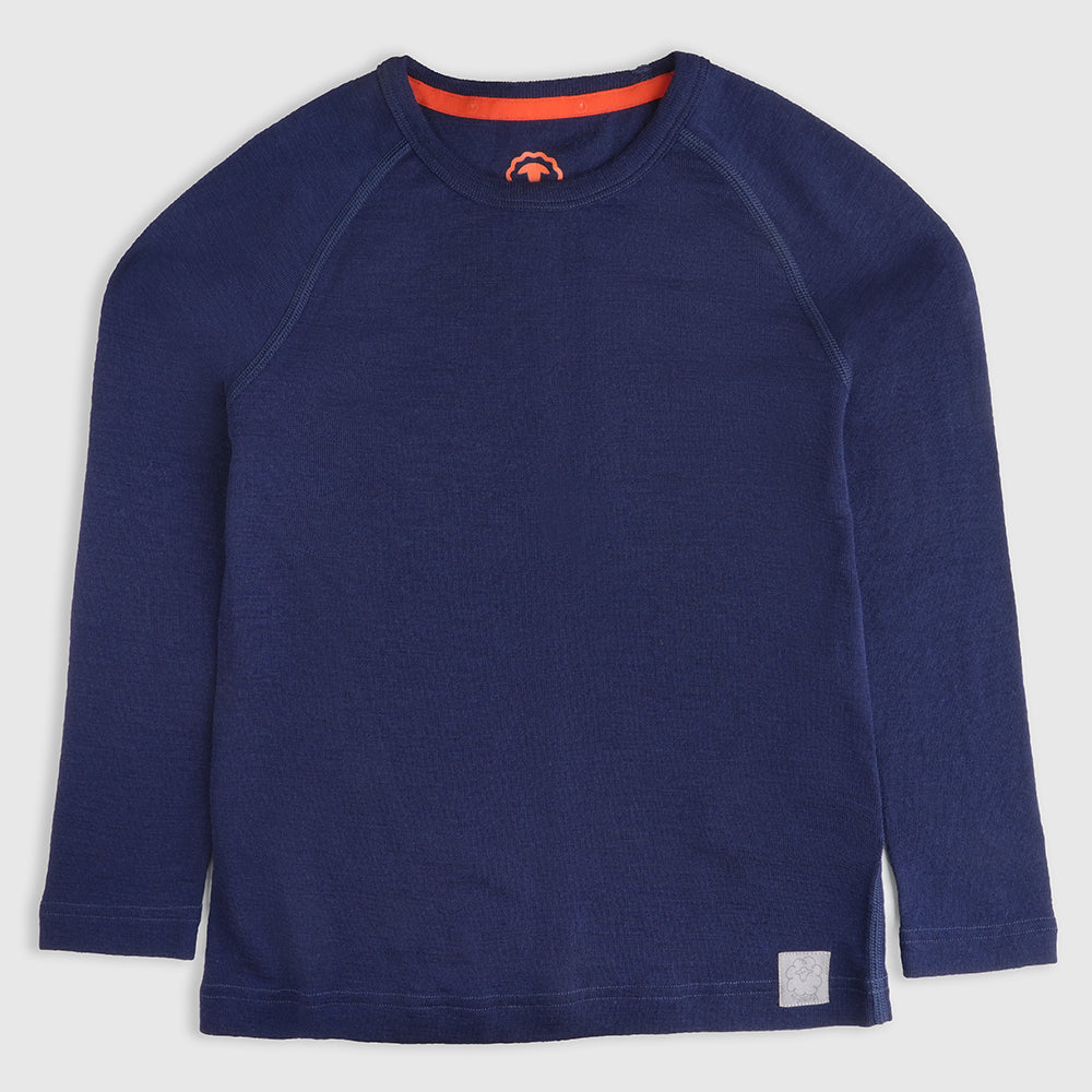 Kids Snicket Merino 200 Baselayer Set (Navy)