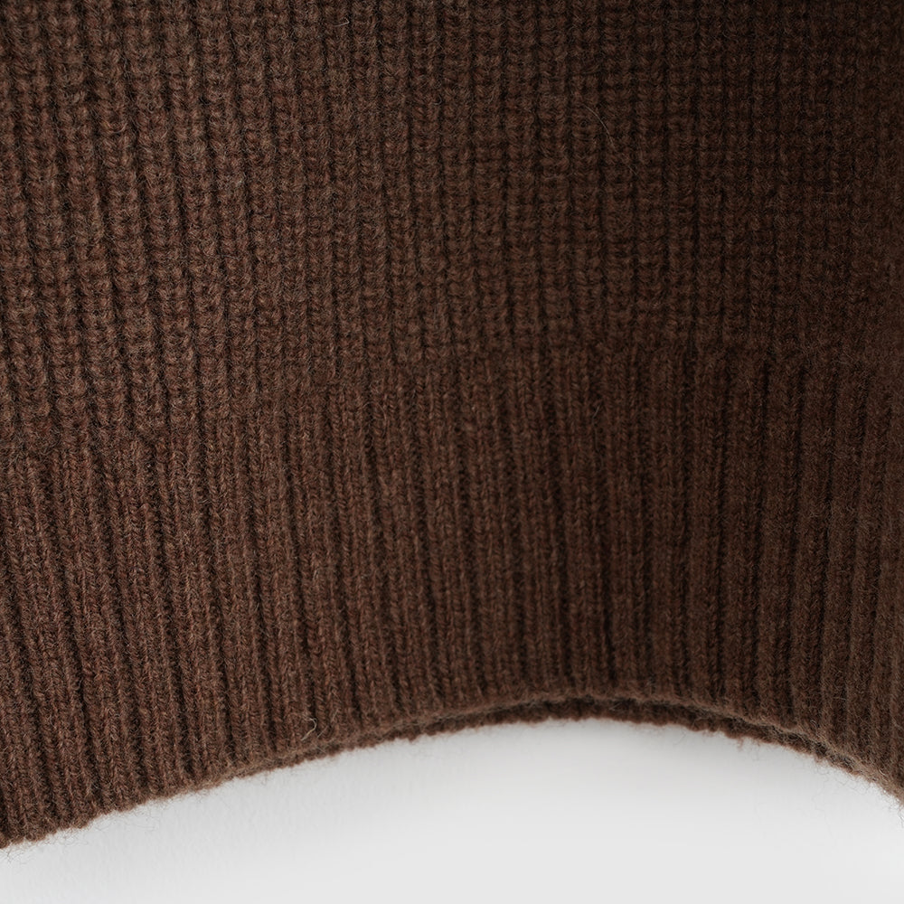 Herren Herdwick Merino Crew Sweater (Brown)