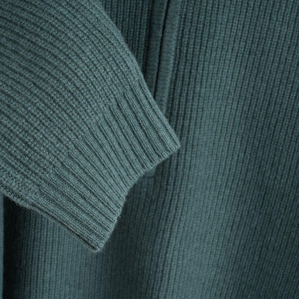 Herren Herdwick Merino Pullover mit Halbreißverschluss (Sea Green)