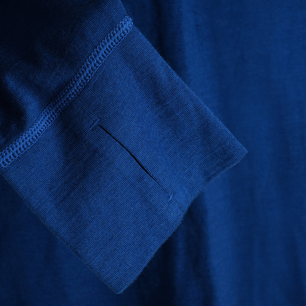 Mens Merino 200 Zip Neck Hoodie (Poseidon)