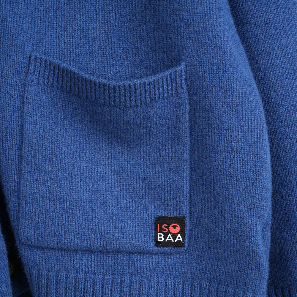 Herren Rove Merino Strickjacke (Denim)
