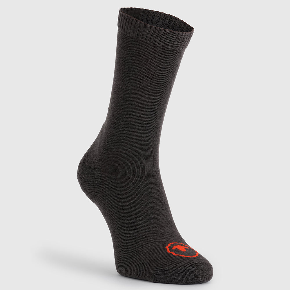 Merino Blend Everyday Socks (3 Pack - Chocolate)