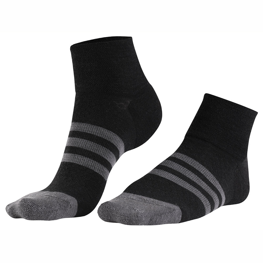 Mélange Mérinos Sports Socks (3 Pack - Black)