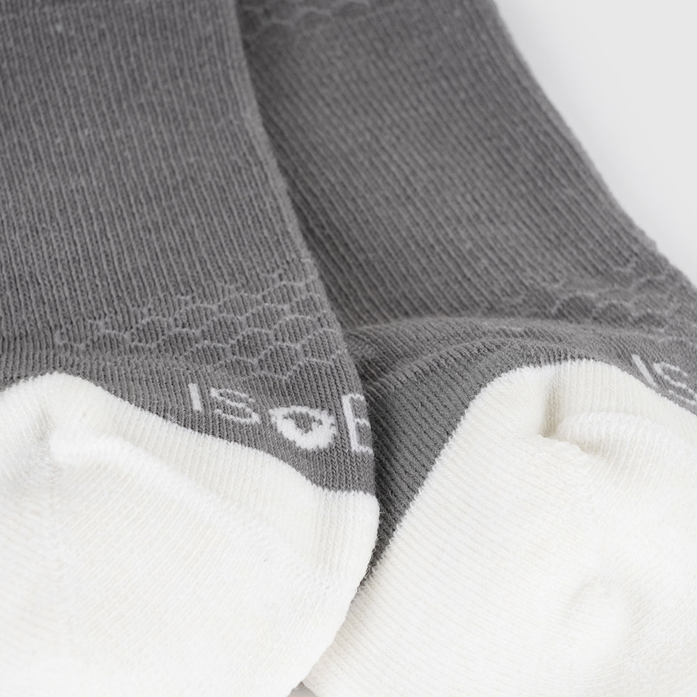 Merino Blend Trainer Socks (3 Pack - Charcoal)