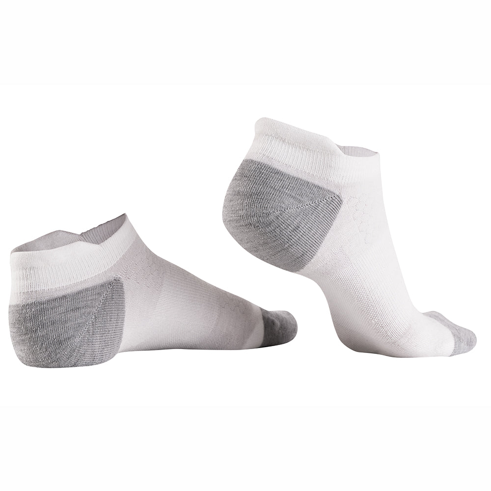 Mélange Mérinos Trainer Socks (3 Pack - White)