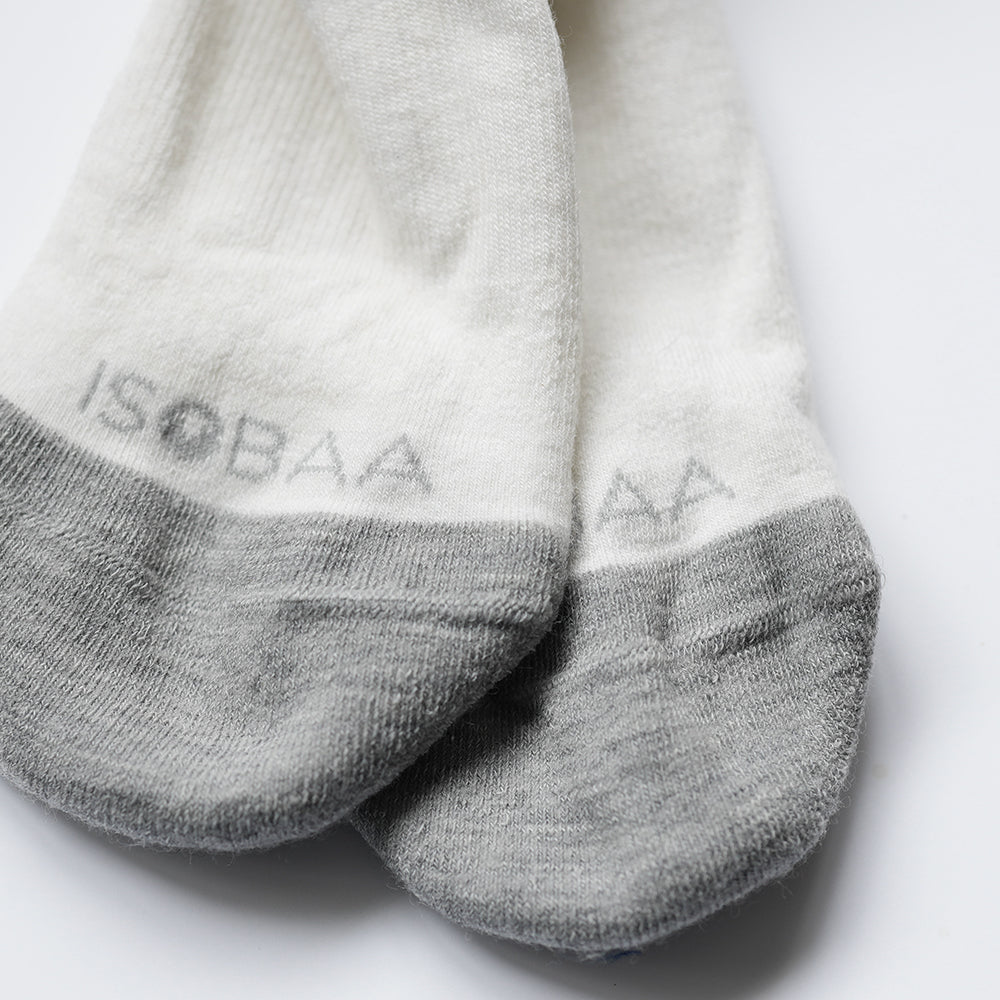 Mélange Mérinos Trainer Socks (3 Pack - White)
