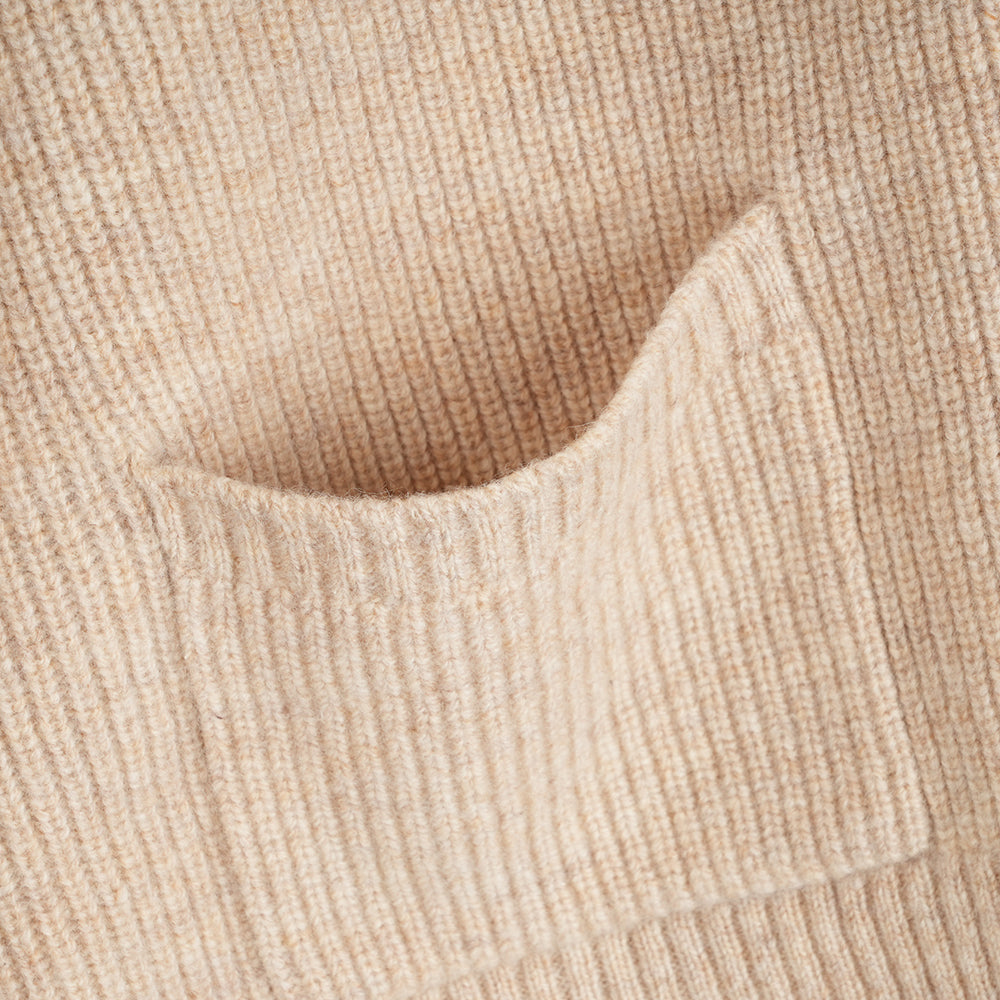 Femme Cardigan en mérinos Herdwick (Oatmeal)