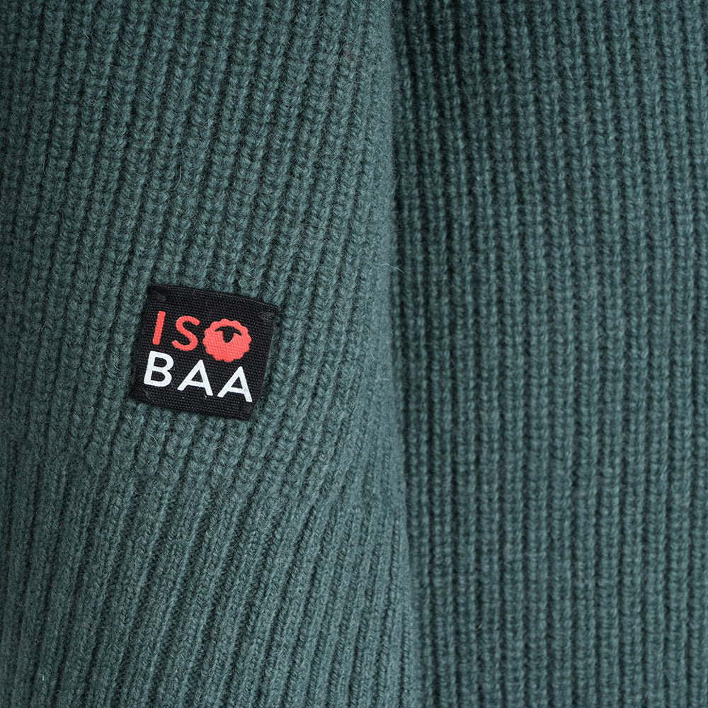 Damen Herdwick Merino Stehkragen-Pullover (Sea Green)