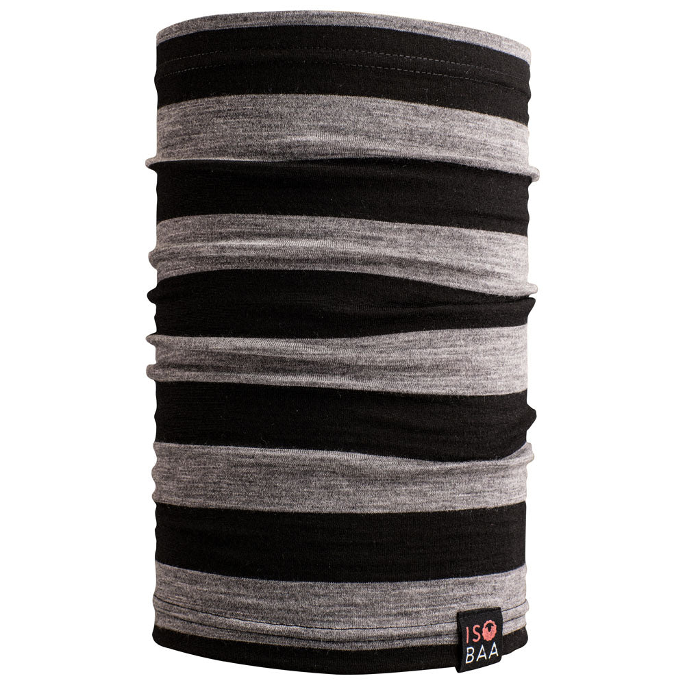 Isobaa | Merino 180 Neck Warmer (Charcoal/Black) | Beat the winter chill with Isobaa's superfine Merino wool neck warmer.