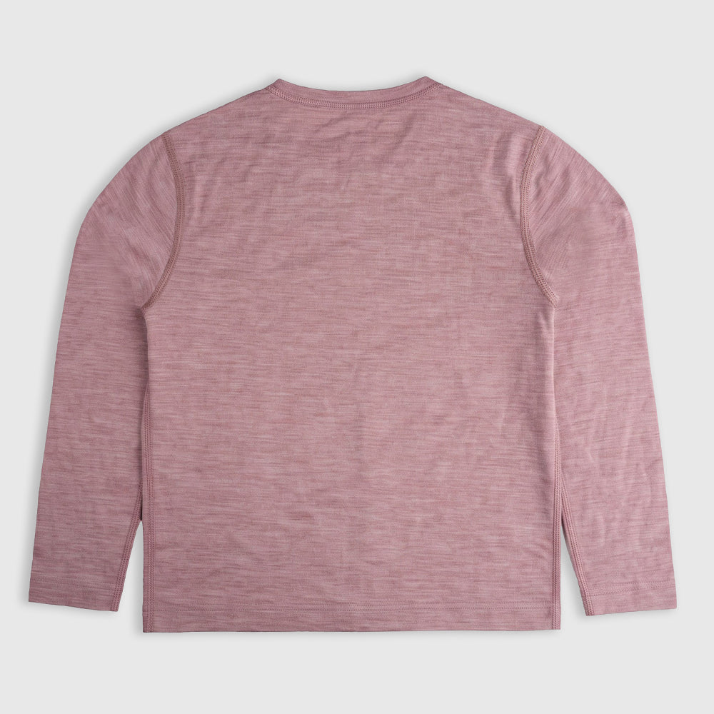 Junior Merino 150 Natures Time Out LS Tee (Burlwood)