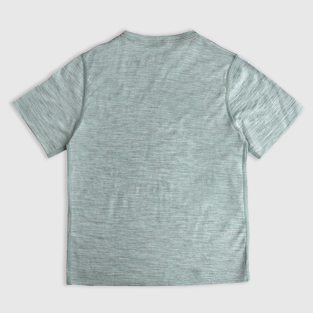 Junior Merino 150 Time to Explore SS Tee (Agave)