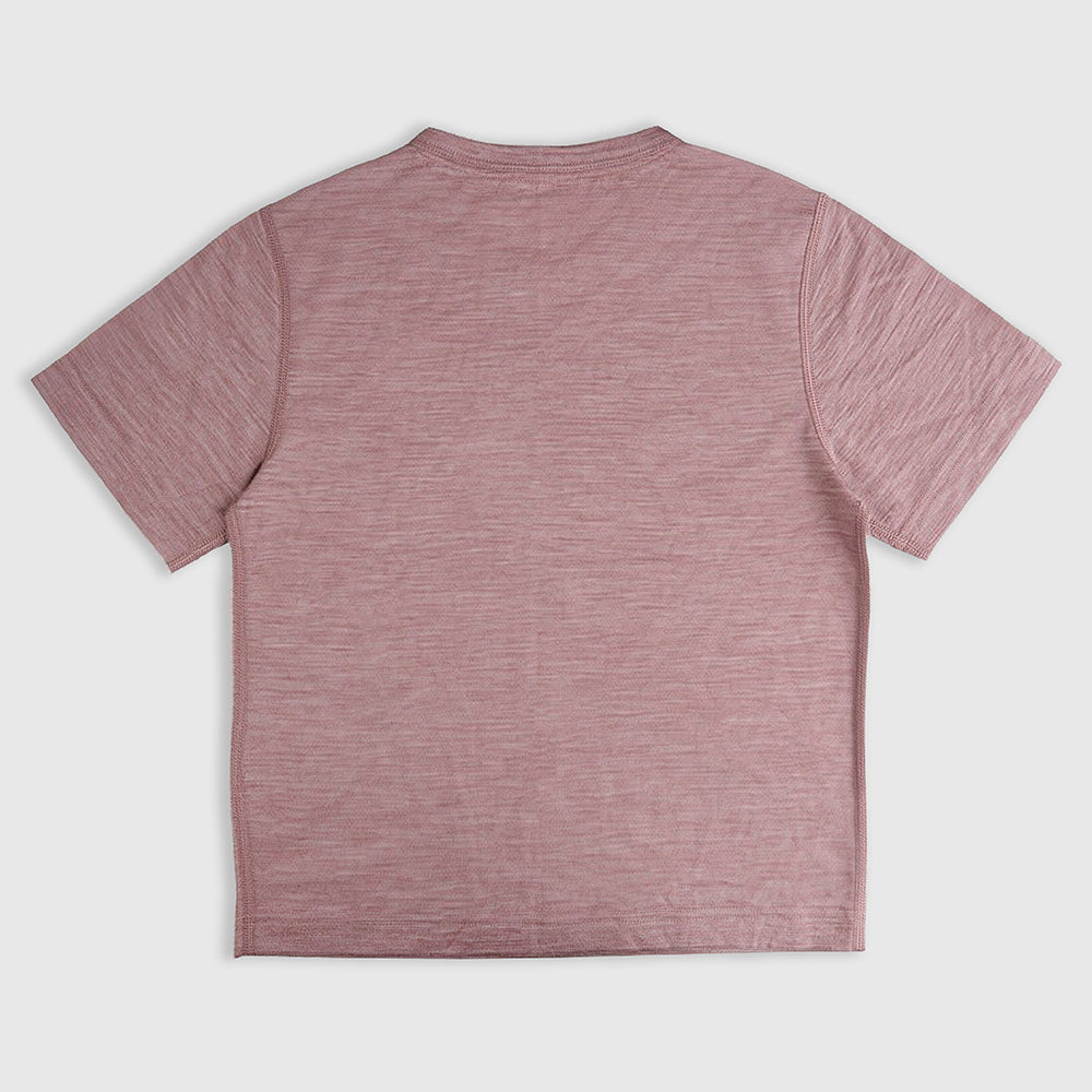 Junior Merino 150 Time to Explore SS Tee (Burlwood)