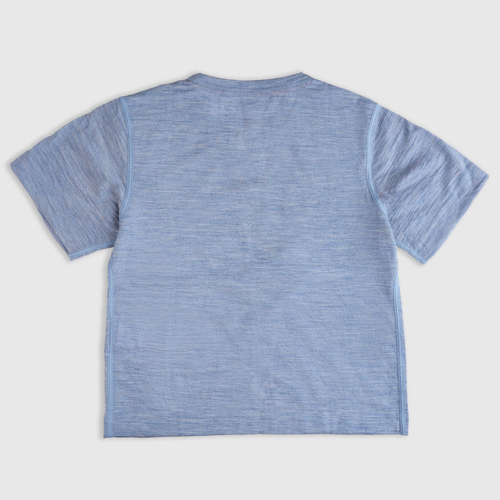 Kids Merino 150 Forest Buddy SS Tee (Sky)