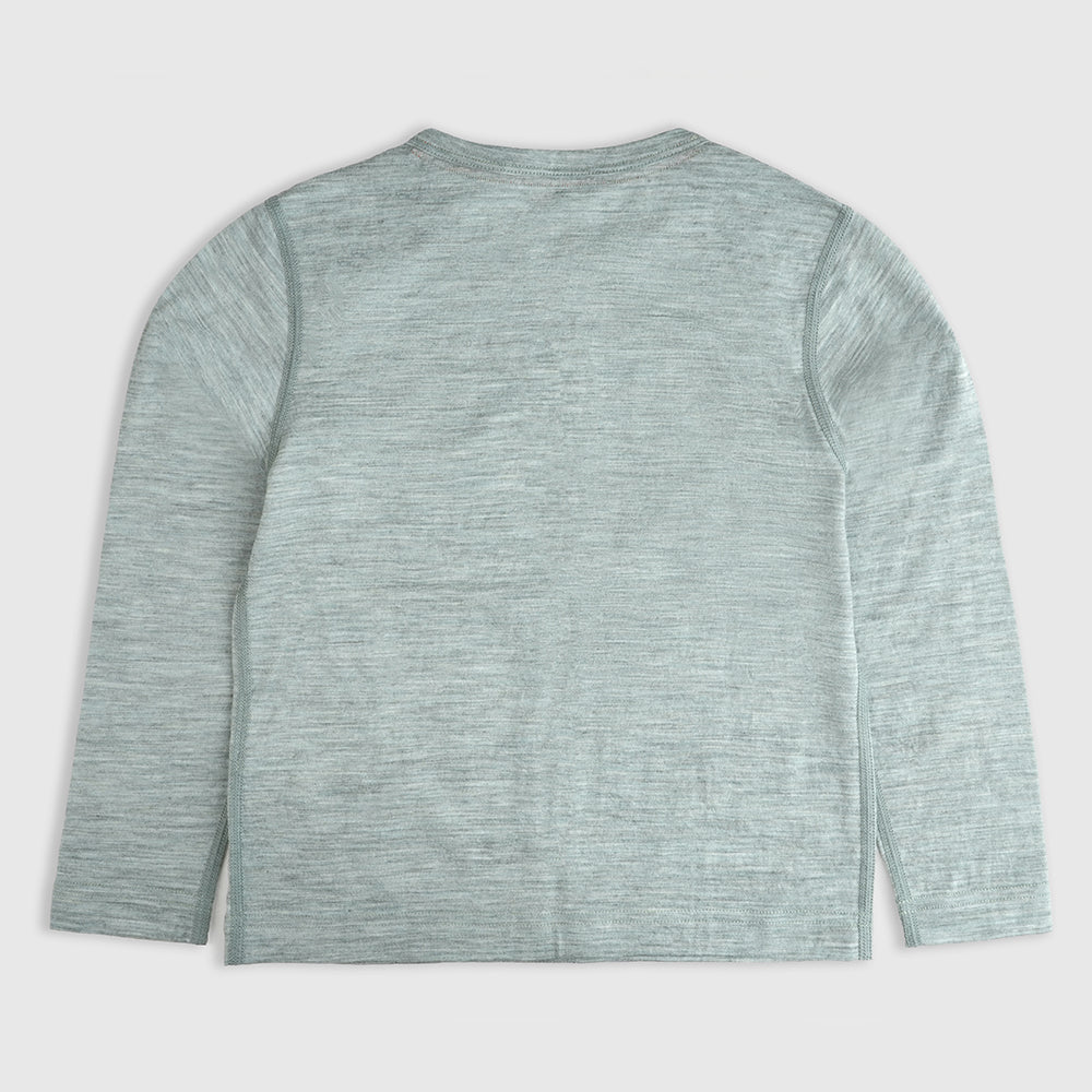 Kids Merino 150 Into The Wild LS Tee (Agave)