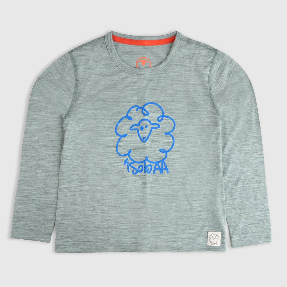 Kids Merino 150 Wool Explorer LS Tee (Agave)