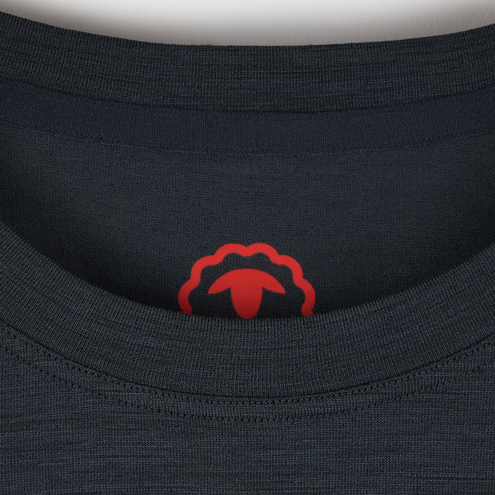 Mens Merino Blend 125 Ultrafine SS Crew (Turbulence)