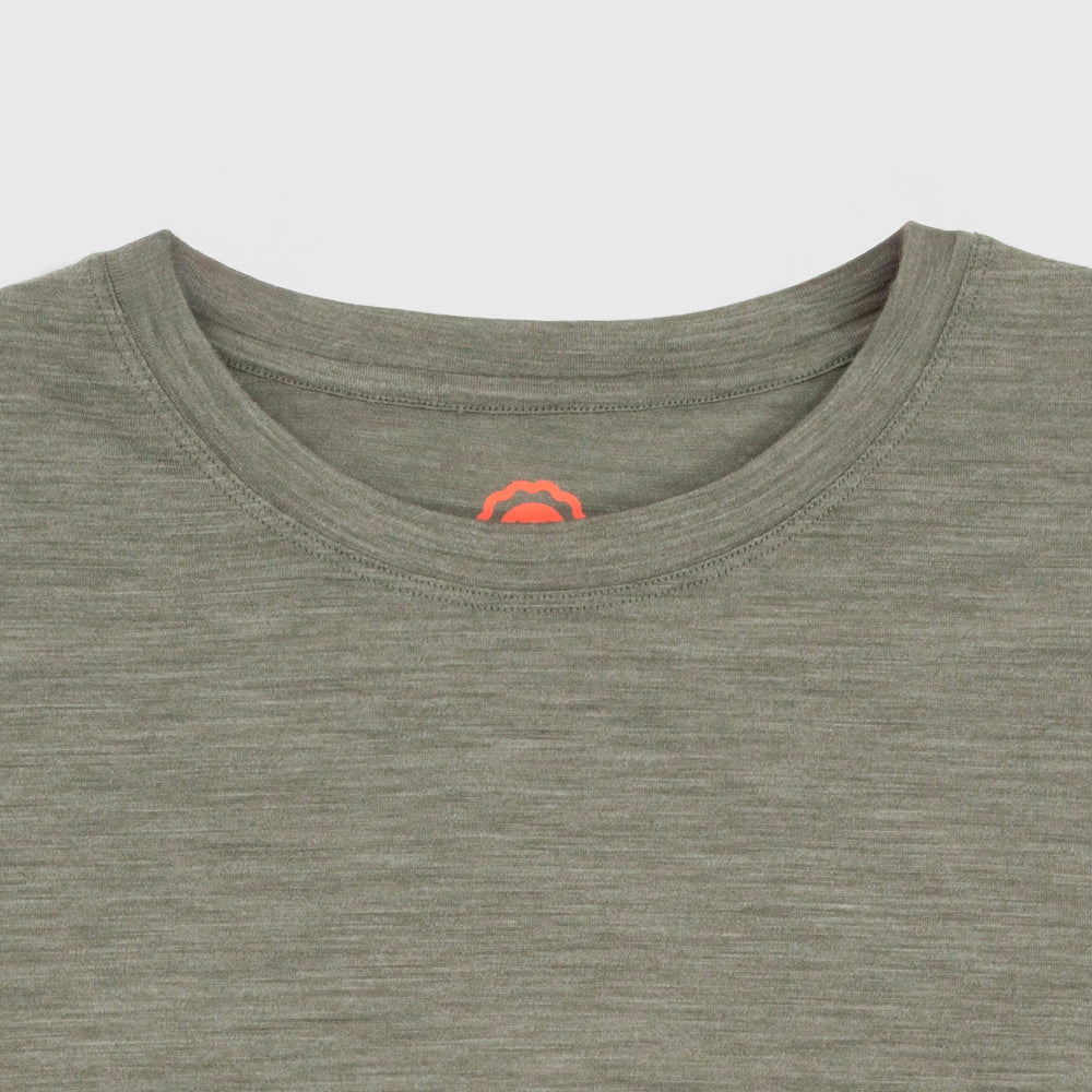 Mens Merino 150 Short Sleeve Relaxed Crew (Olive)