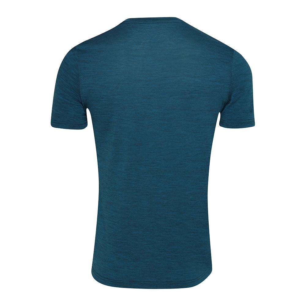 Isobaa Mens Merino 150 Sunset T-Shirt (Petrol/White)