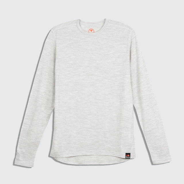 Mens Merino 180 Long Sleeve Crew (Jute)