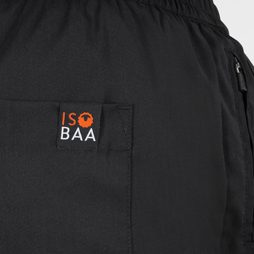 Mens Merino Active Blend Travel Shorts (Black)