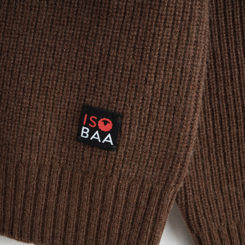 Herren Herdwick Merino Crew Sweater (Brown)