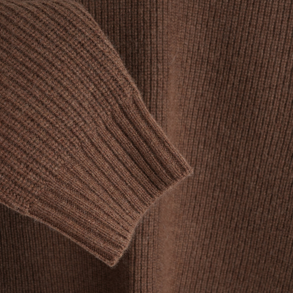 Herren Herdwick Merino Crew Sweater (Brown)
