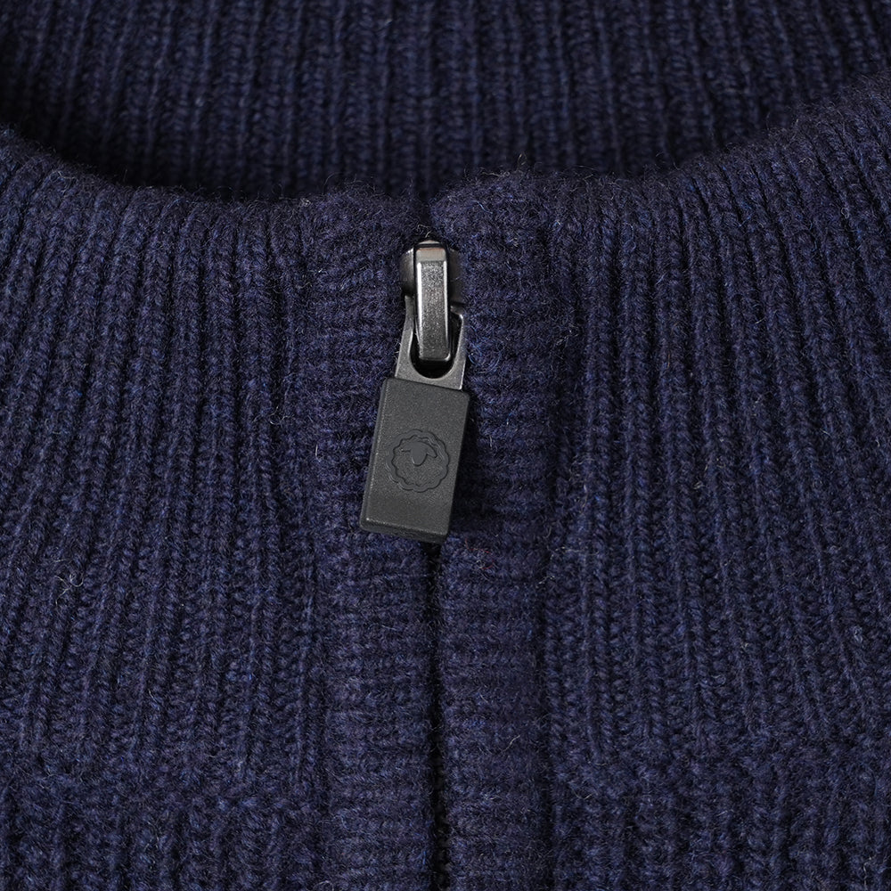 Mens Herdwick Merino Half Zip Sweater (Navy)