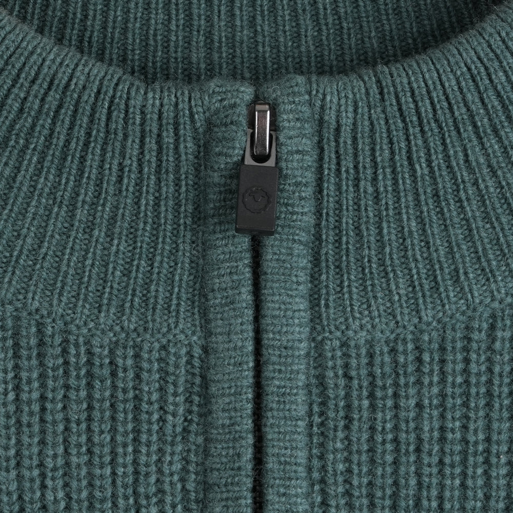 Herren Herdwick Merino Pullover mit Halbreißverschluss (Sea Green)