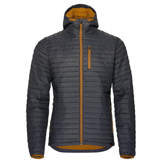 Isobaa Mens Merino Wool Insulated Jacket (Smoke/Mustard)