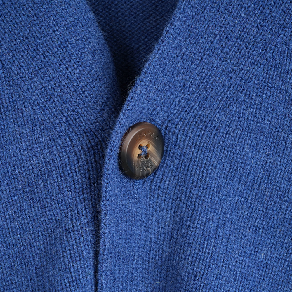 Herren Rove Merino Strickjacke (Denim)