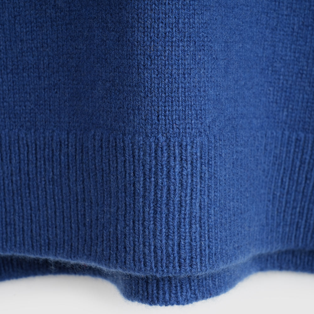 Herren Solace Merino Polo Sweater (Denim)