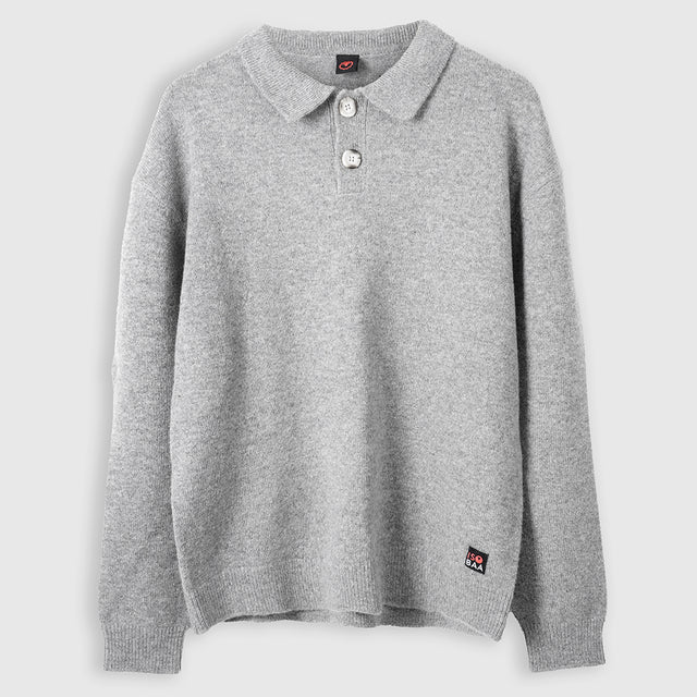 Mens Solace Merino Polo Sweater (Heather)