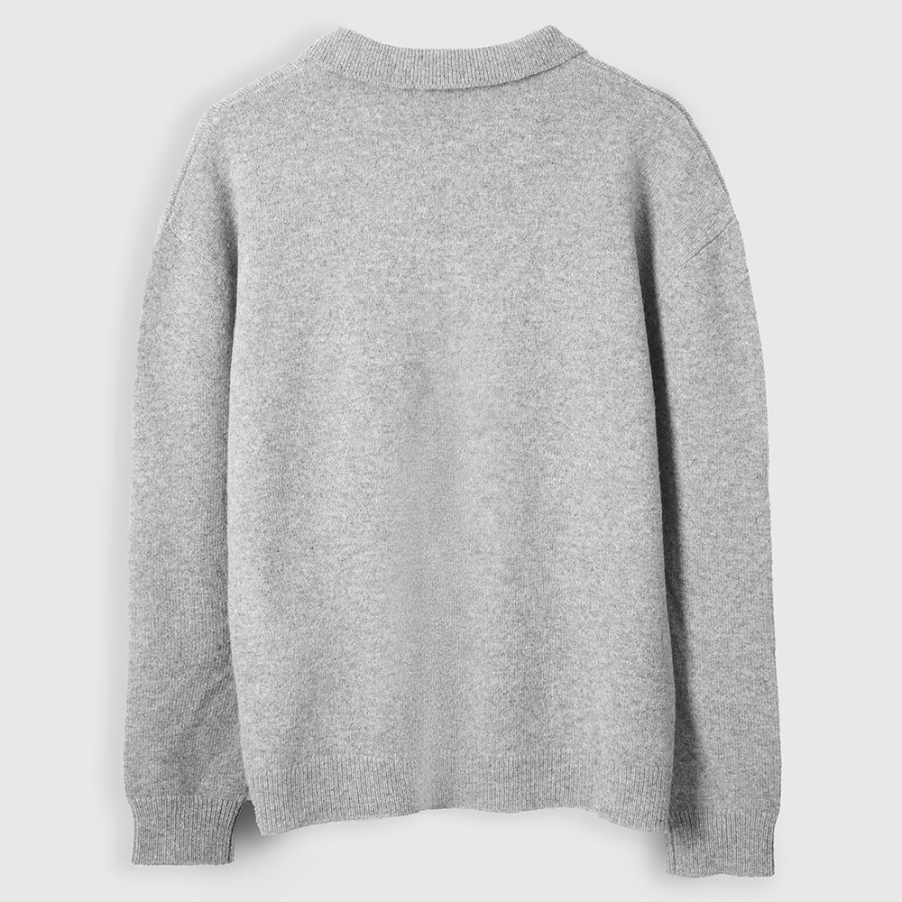 Mens Solace Merino Polo Sweater (Heather)