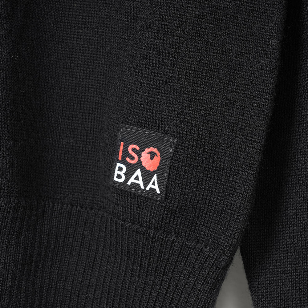 Herren Woolsey Merino Crew Sweater (Black/Charcoal)