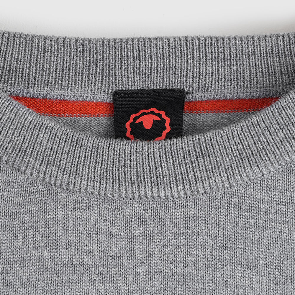 Herren Woolsey Merino Crew Sweater (Charcoal/Orange)