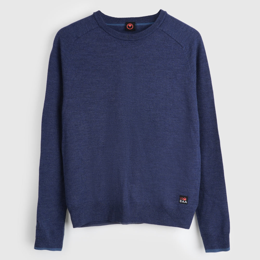 Herren Woolsey Merino Crew Sweater (Dark Denim/Denim)