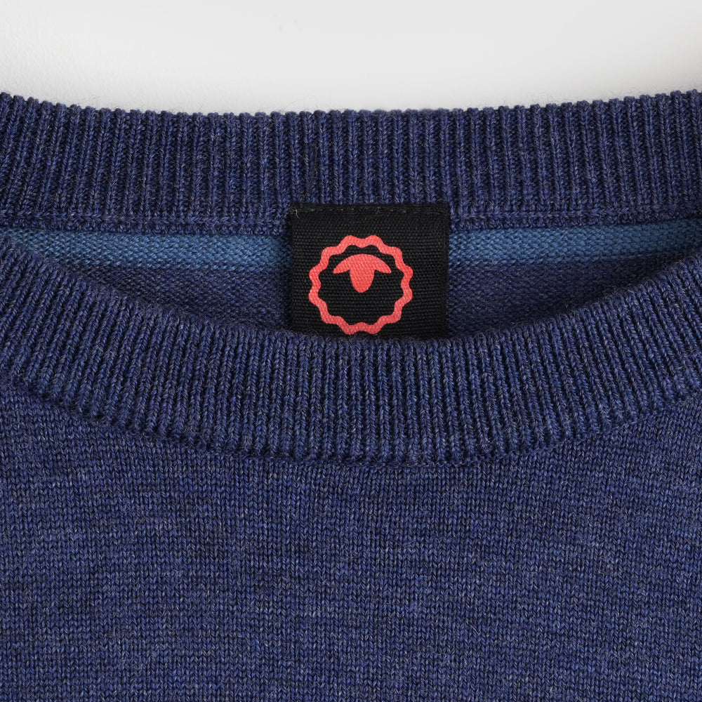 Herren Woolsey Merino Crew Sweater (Dark Denim/Denim)