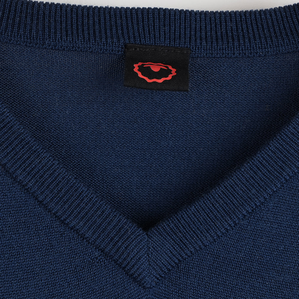 Herren Woolsey Merino V-Neck Sweater (Navy)