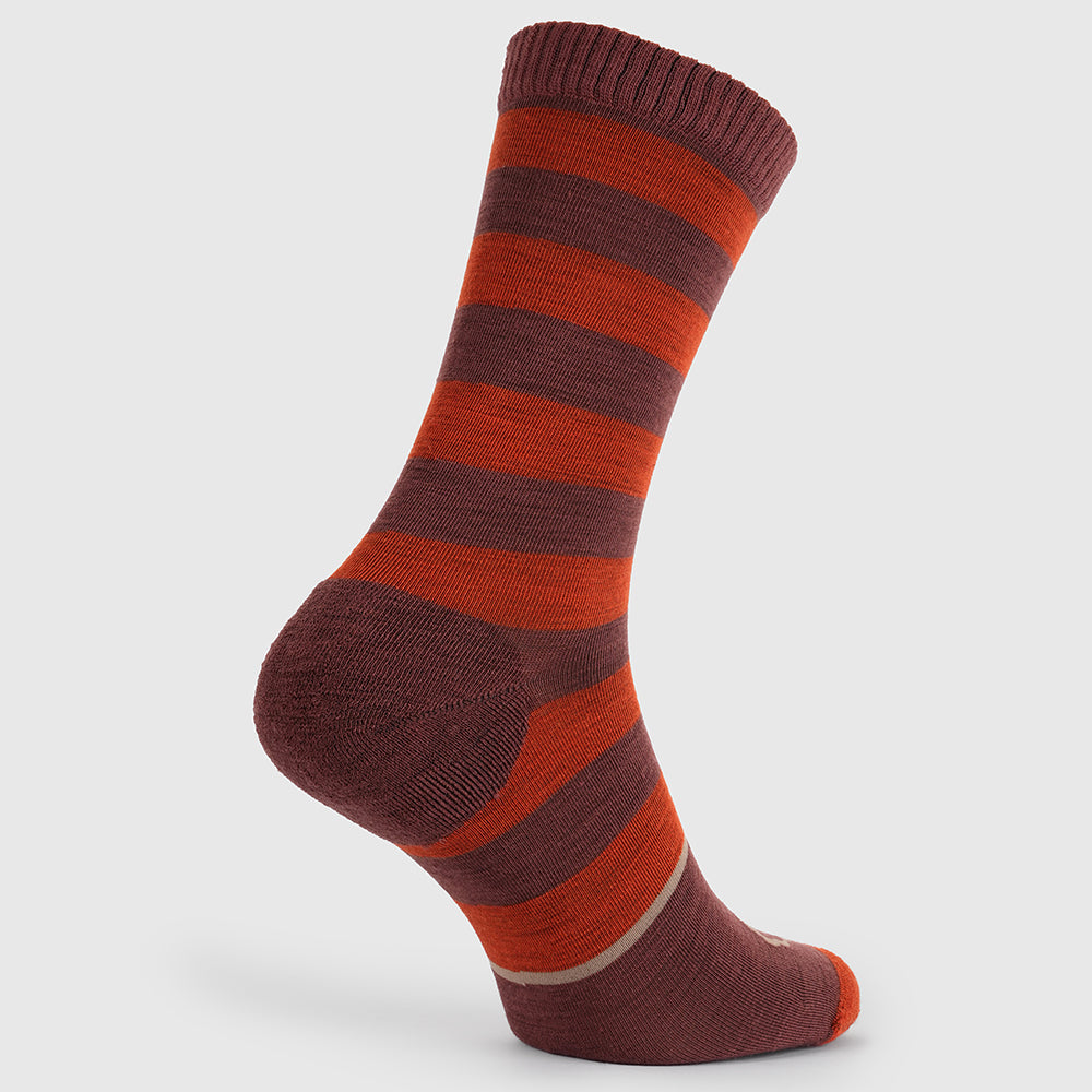 Merino Blend Everyday Socks (3 Pack - Burnt Orange/Sable)