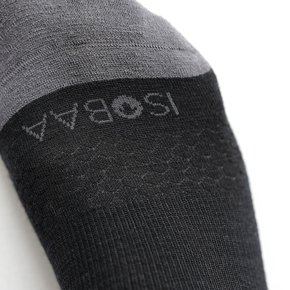 Mélange Mérinos Trainer Socks (3 Pack - Black)