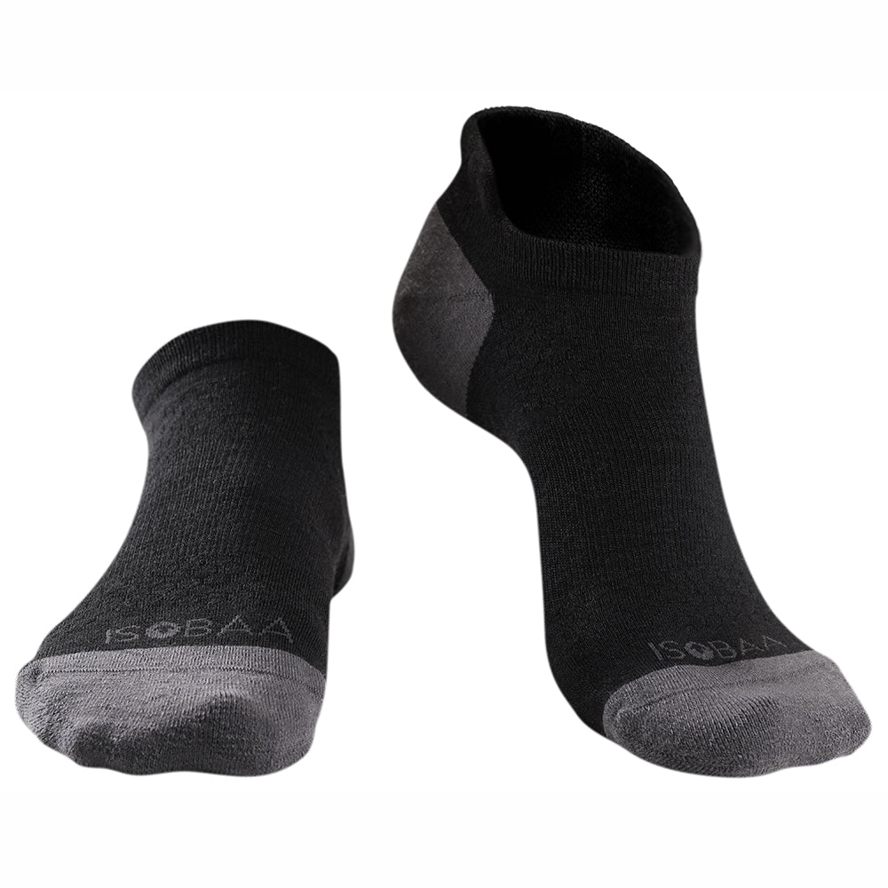 Mélange Mérinos Trainer Socks (3 Pack - Black)