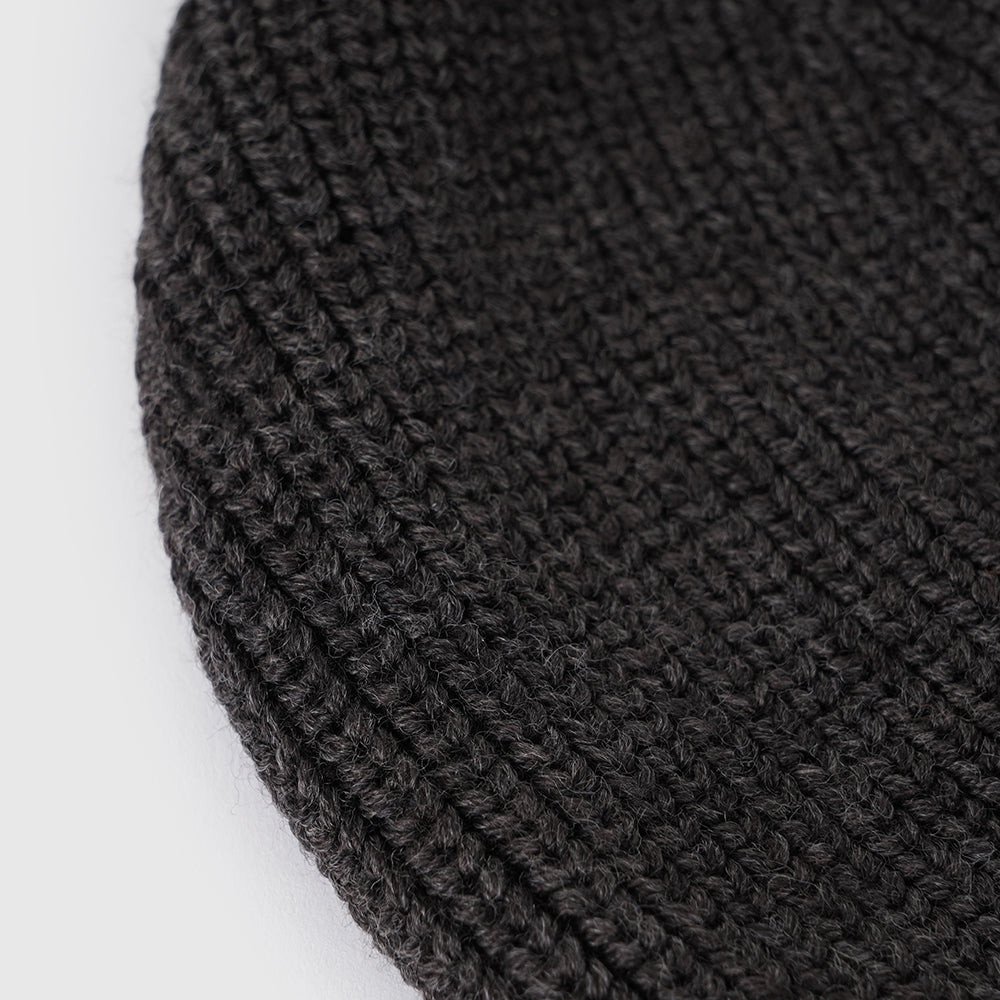 Merino Fisherman Beanie (Chocolate)