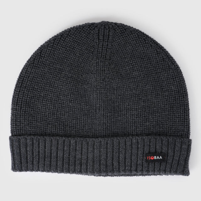 Merino Fisherman Beanie (Smoke)