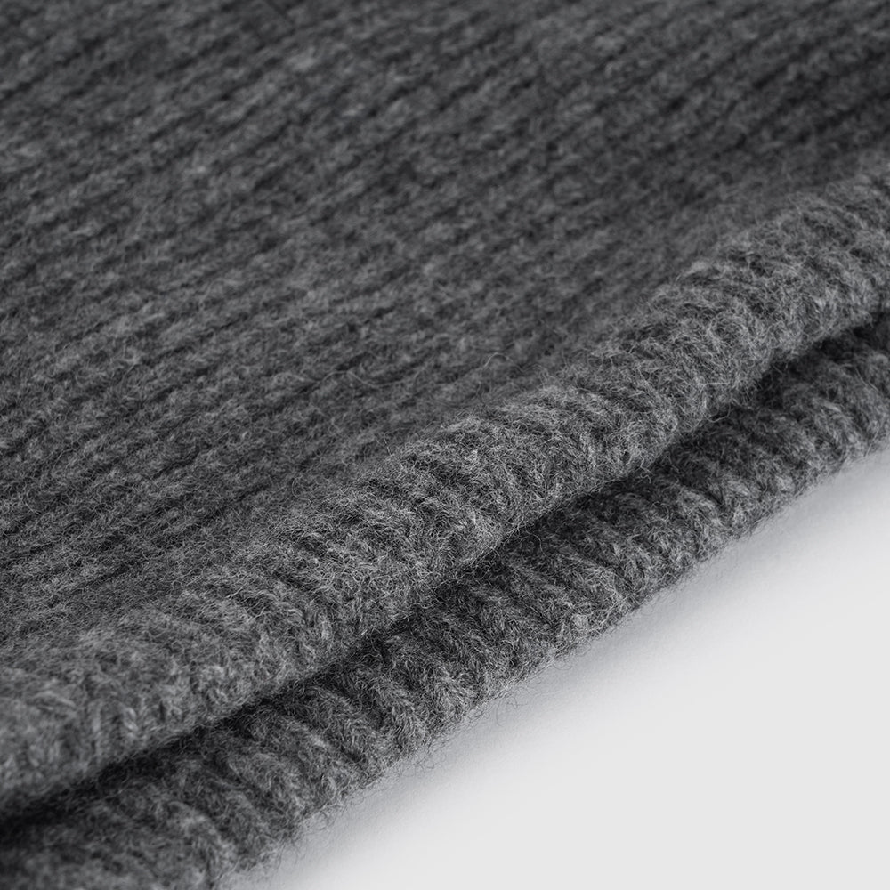Merino Knitted Hood (Smoke)