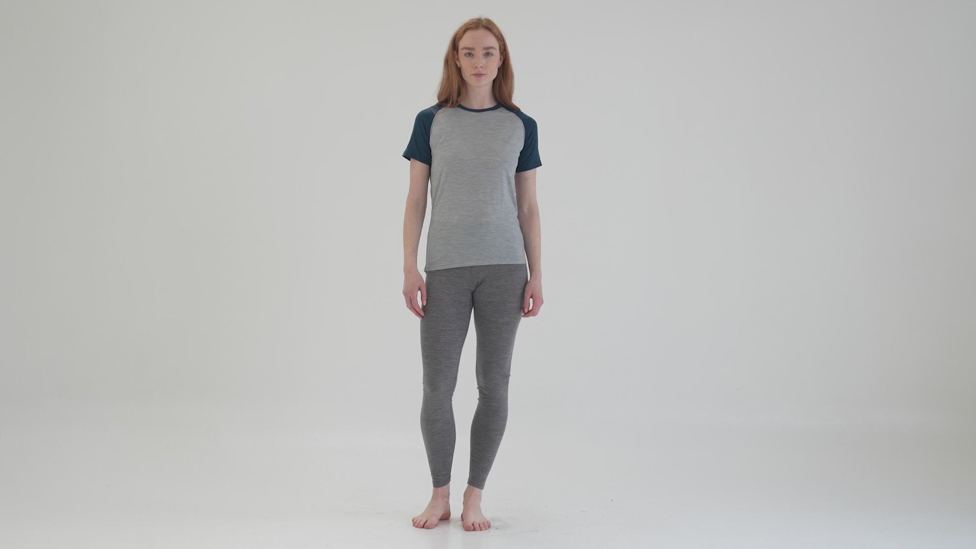 Womens Merino 200 Tights (Charcoal) | align: 45% 50% | Model: Sophie