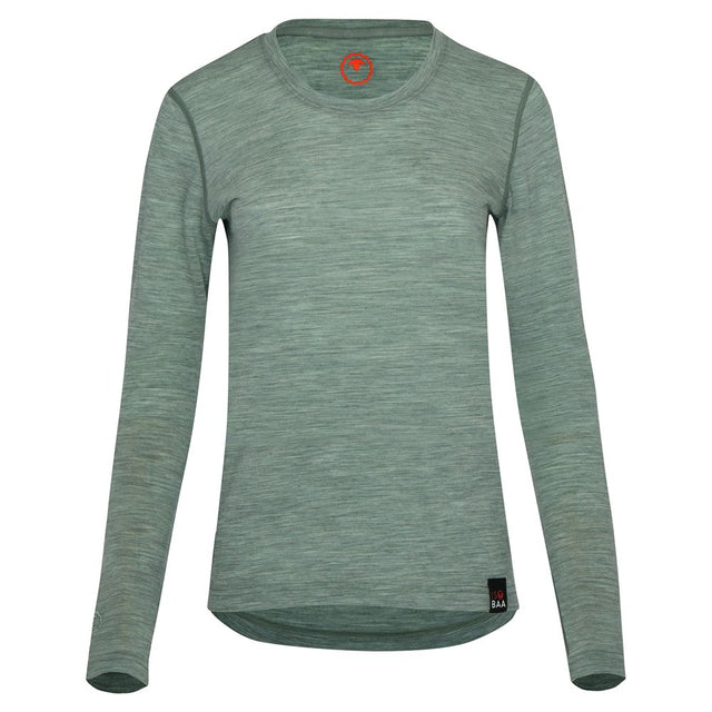 Womens 120 Ultrafine LS Crew (Agave)