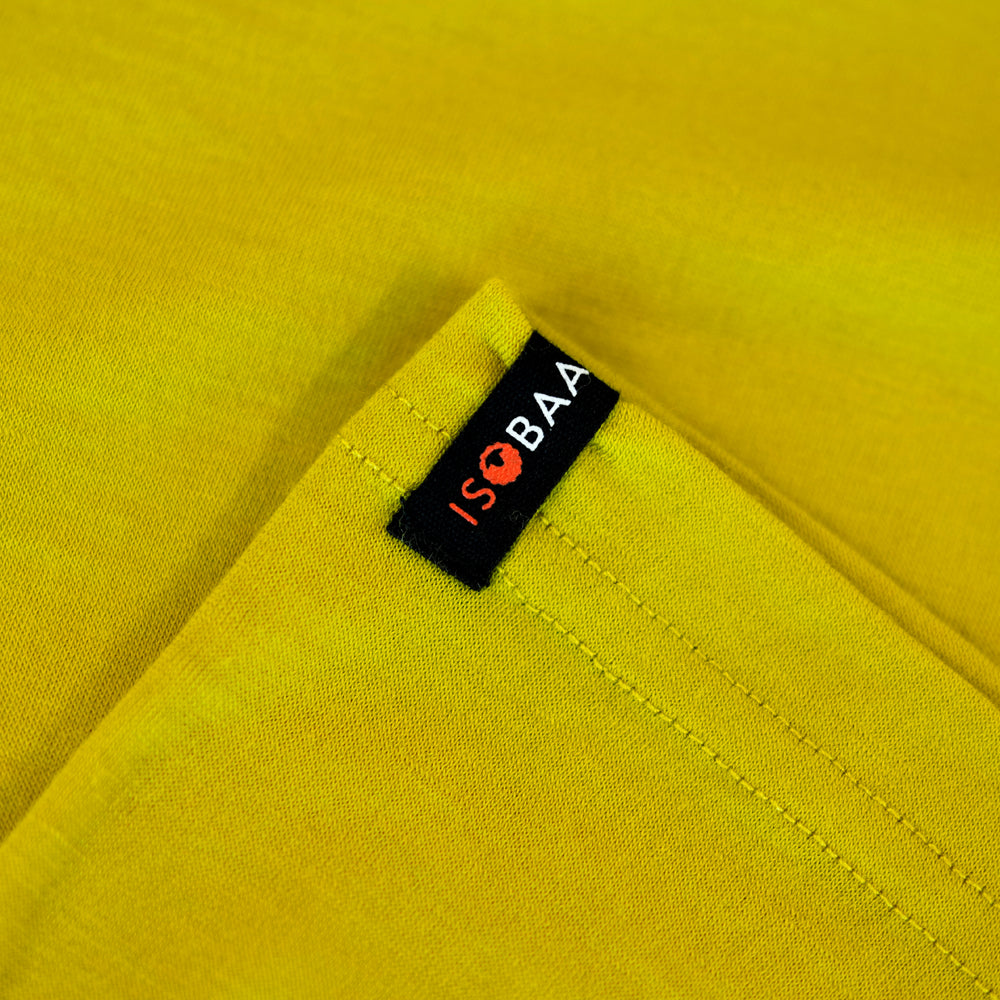 Isobaa Womens Merino 150 Peaks T-Shirt (Lime/Petrol)