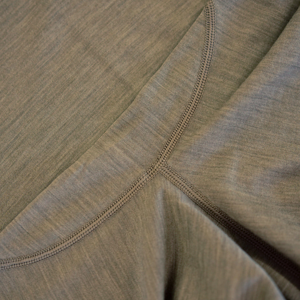 Isobaa Womens Merino 180 Long Sleeve Crew (Truffle/Melange)