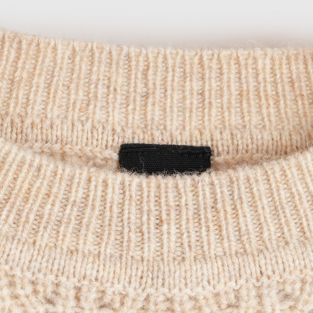 Damen Clover Merino Crew Sweater (Oatmeal)