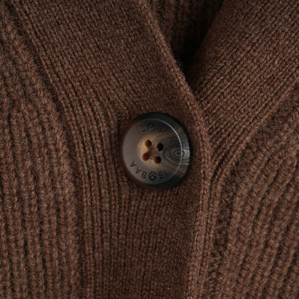 Damen Herdwick Merino Cardigan (Brown)